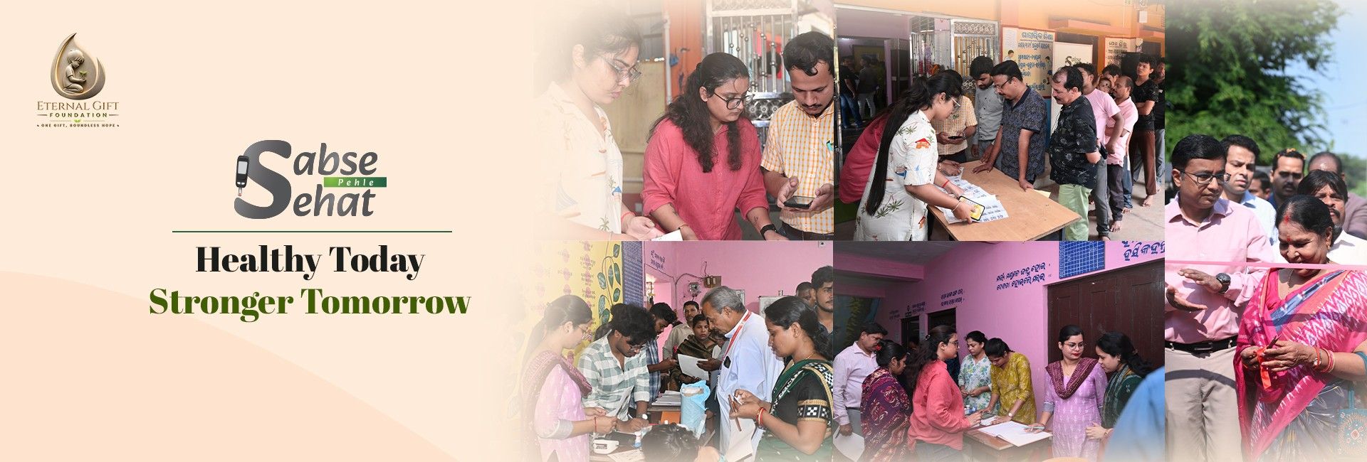 Sabse Pehle Sehat — Healthy Today, Stronger Tomorrow: a health promotion campaign by Eternal Gift Foundation