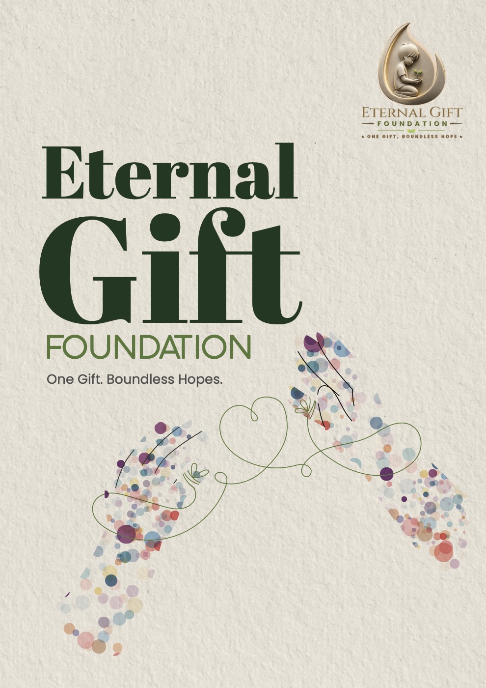 Eternal Gift Foundation brochure, front cover