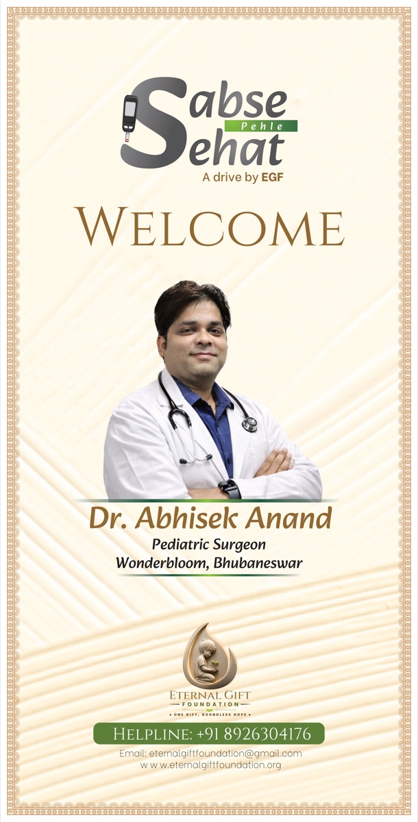 Dr. Abhisek Anand — Paediatric Surgeon, Wonderbloom, Bhubaneswar