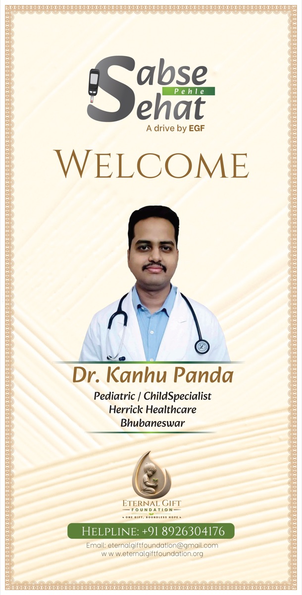Dr. Kanhu Panda — Paediatrician / Child Specialist, Herrick Healthcare, Bhubaneswar