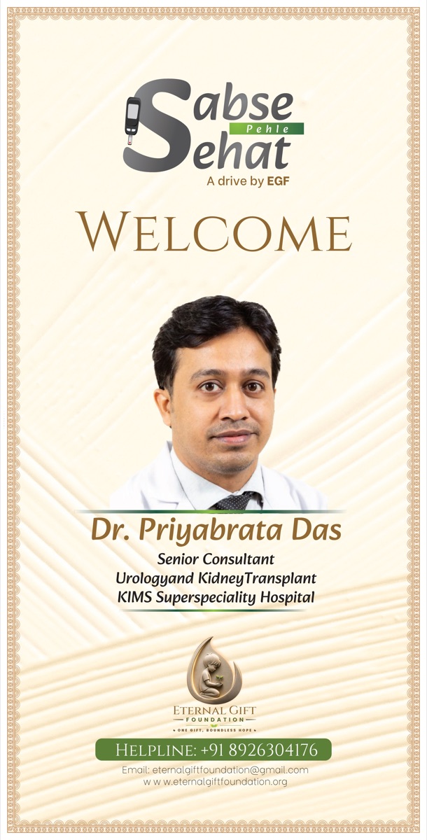 Dr. Priyabrata Das — Senior Consultant, Urology & Kidney Transplant, KIMS Superspeciality Hospital