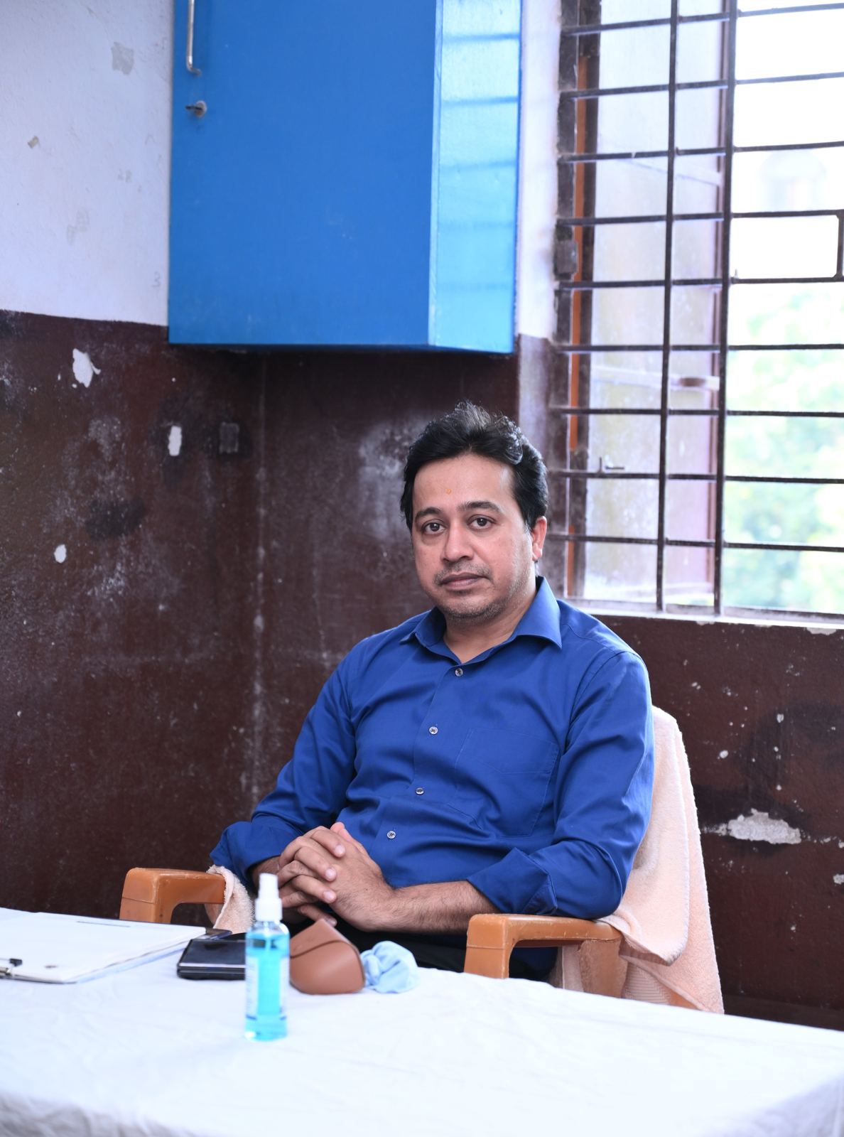 Dr. Priyabrata Das at the drive